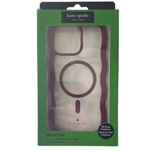 Kate Spade Wavy Case for iPhone 16‎ Pro Max MagSafe NEW